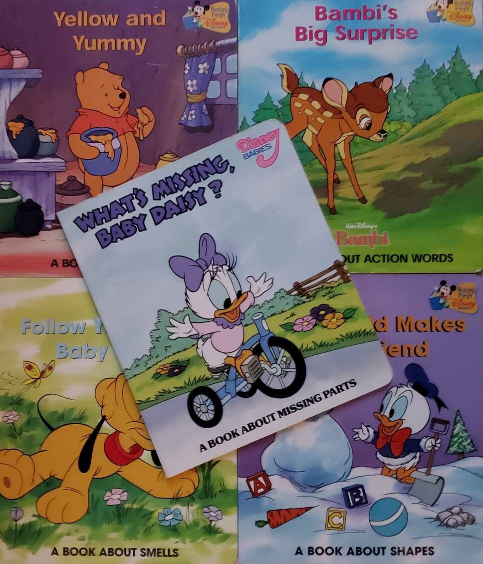 Baby's First Disney Books choose One Disney Board Etsy