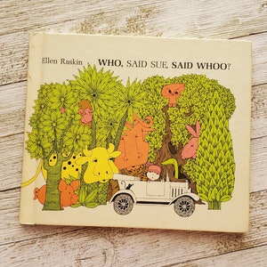 古い洋書絵本】エレン・ラスキン/WHO,SAID SUE,SAID WHOO