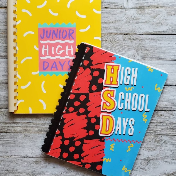 Jr High School Days - High School Days - Vintage Keepsake Book - 1991 (Choose One)