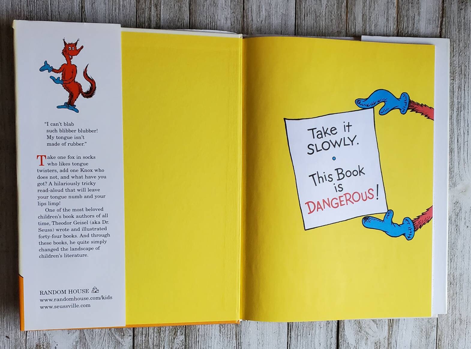 Fox In Socks Vintage Hardback Book Large Book Etsy