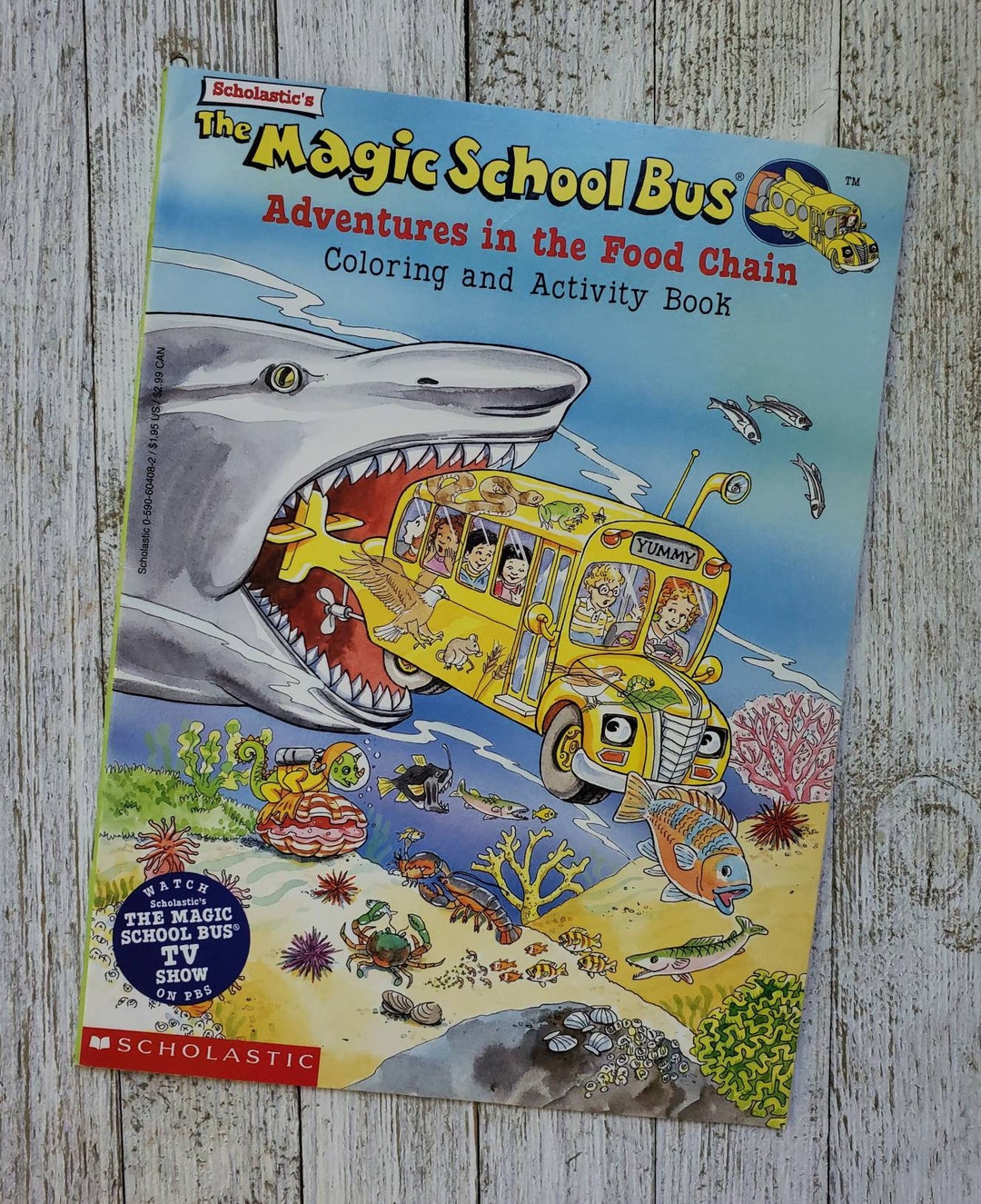 The Magic School Bus - Vintage Coloring Book - PBS - 1995 - Unused - Etsy