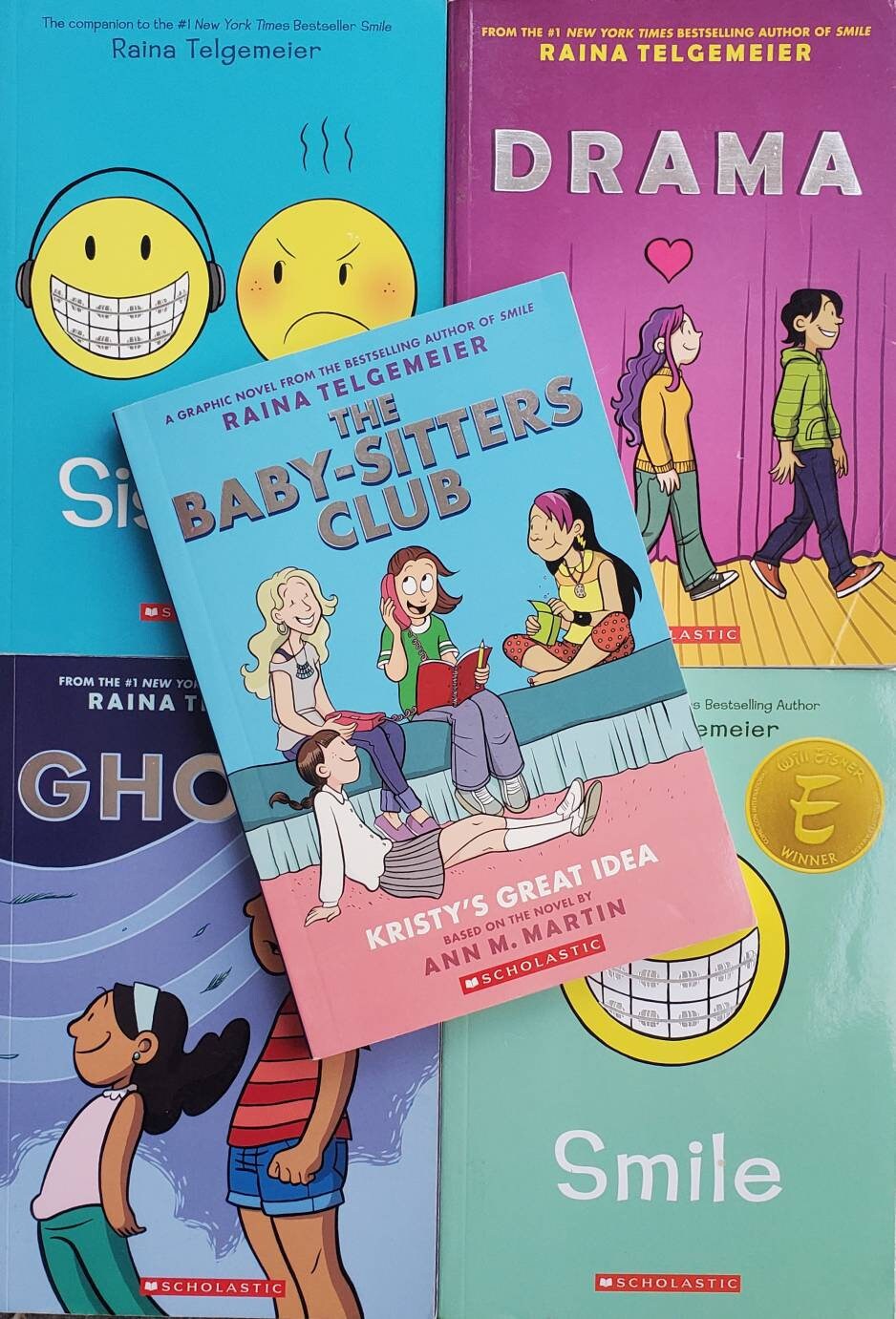 Graphic Novels By Raina Telgemeier Smile Sisters Ghosts Etsy