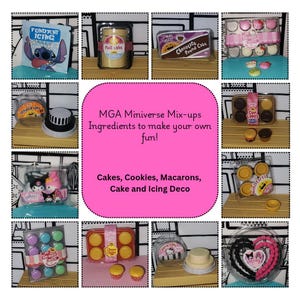 Faça um Miniverso - (Você escolhe) Bolos, biscoitos, doces e granulados!