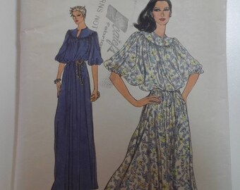 Misses 80's dress vintage vogue pattern