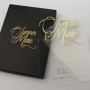 Editable Birthday Invitation - Boxed or Envelope, 15th 16th 18th 20th 21st 30th,40th,50th,60th70th,80th,90th Elegant Acrylic Birthday Invite