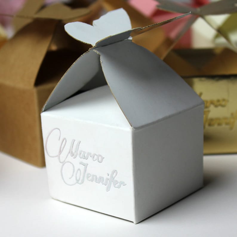 Butterfly Wedding Favor Boxes Butterfly Wedding Favor Box Etsy