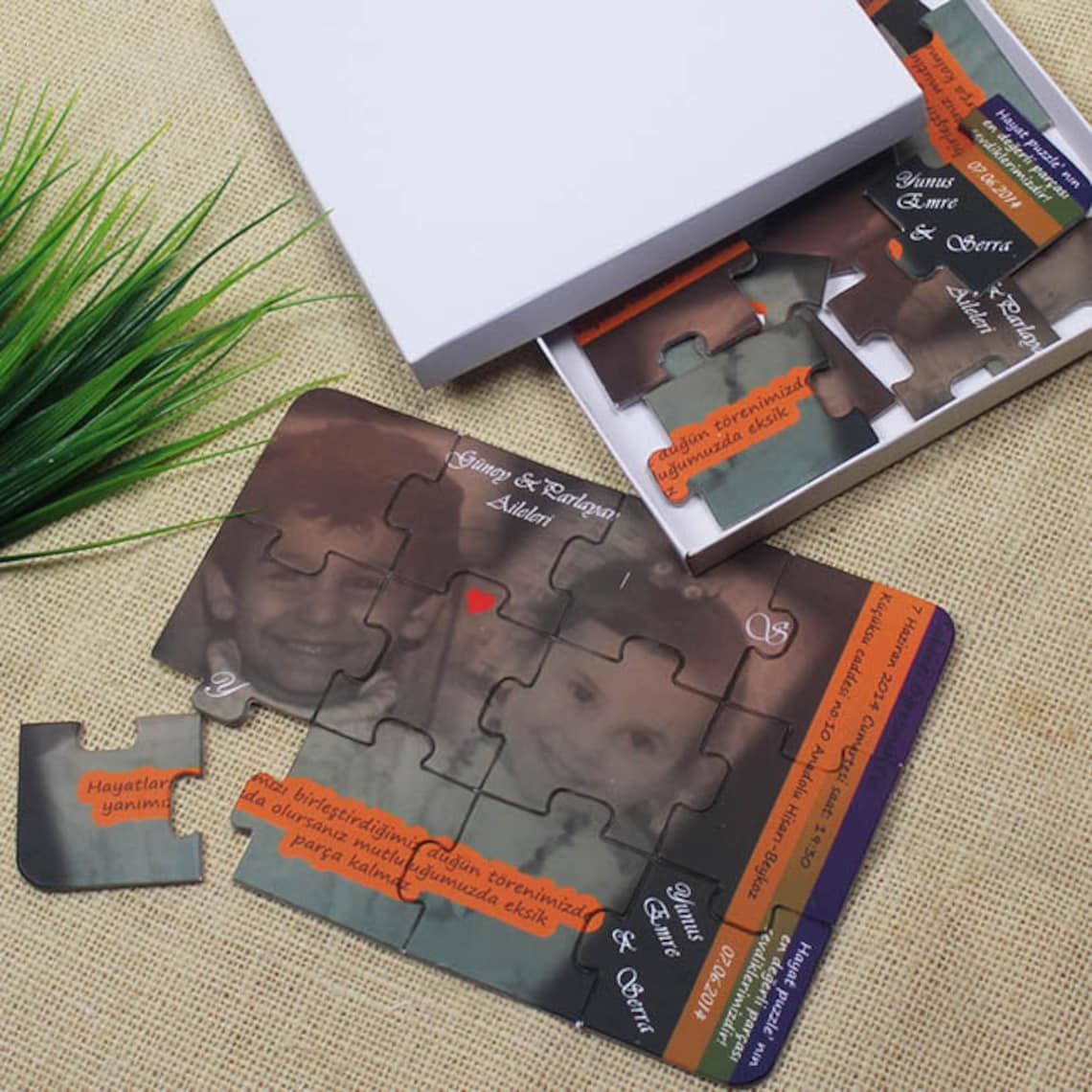 Personalized Puzzle Invitation Custom Puzzle Invites Photo Etsy