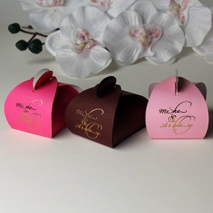 Fuchsia Gift Boxes, Wedding Favor Box, Party Favor Box, Favor Boxes ...