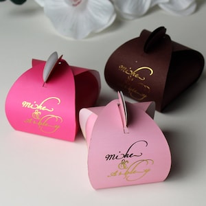 Fuchsia Gift Boxes, Wedding Favor Box, Party Favor Box, Favor Boxes ...