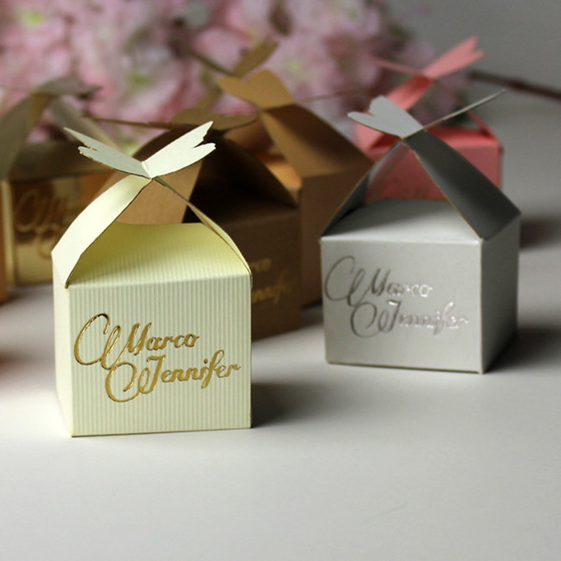Butterfly Wedding Favor Boxes Butterfly Wedding Favor Box Etsy