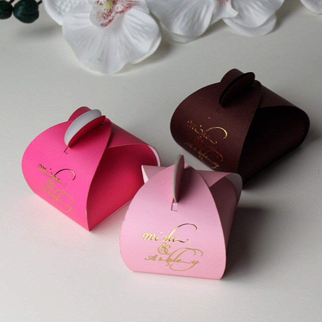 Fuchsia Gift Boxes, Wedding Favor Box, Party Favor Box, Favor Boxes ...