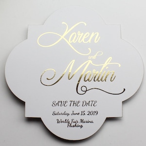 Heiße Folie speichern das Datum Karte, speichern Sie die Daten Karte, Gold speichern das Datum Karte, vereitelte Hochzeit Briefpapier, personalisierte Hochzeit einladen