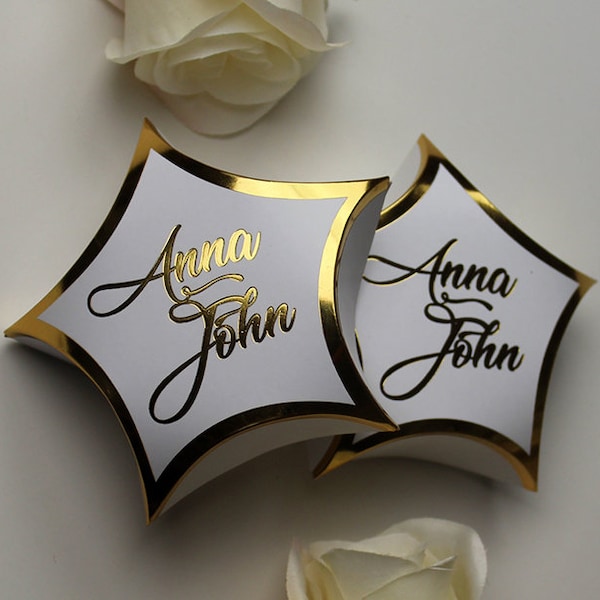 Star Favor Boxes, Personalized Wedding Favor Boxes, Party Favor Boxes, Favor Boxes,Gift Boxes, Custom Thank You Gift Boxes,Engagement Boxes