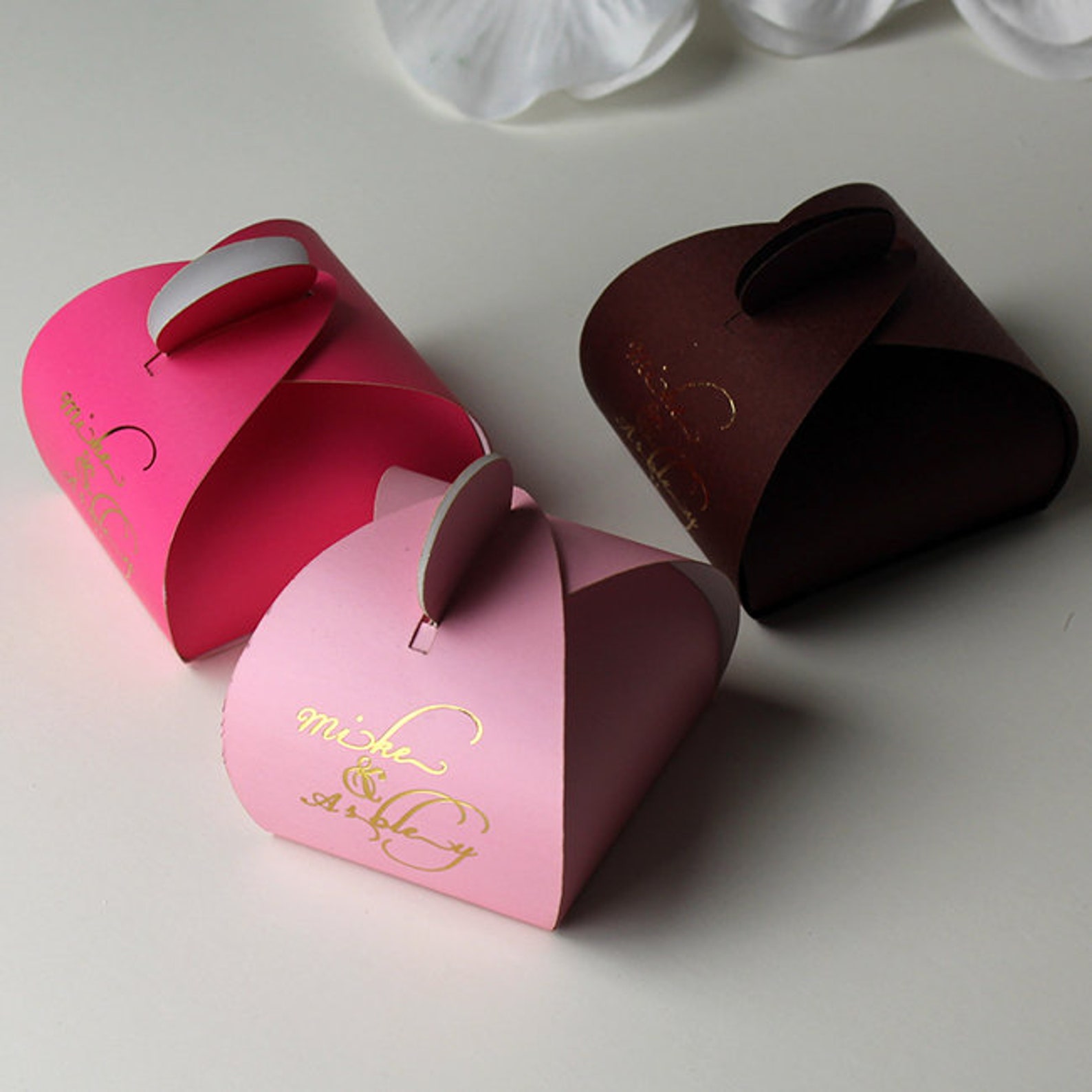 Fuchsia Gift Boxes Wedding Favor Box Party Favor Box Favor Etsy