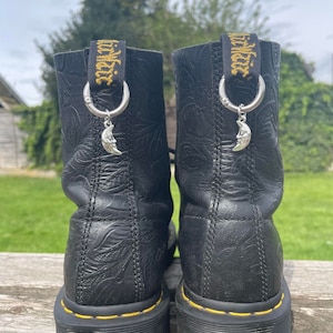 Moon boot charms, celestial boot charms, boho boot charms, boot charms, Doc charms, moon charm