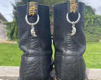 Moon boot charms, celestial boot charms, boho boot charms, boot charms, Doc charms, moon charm