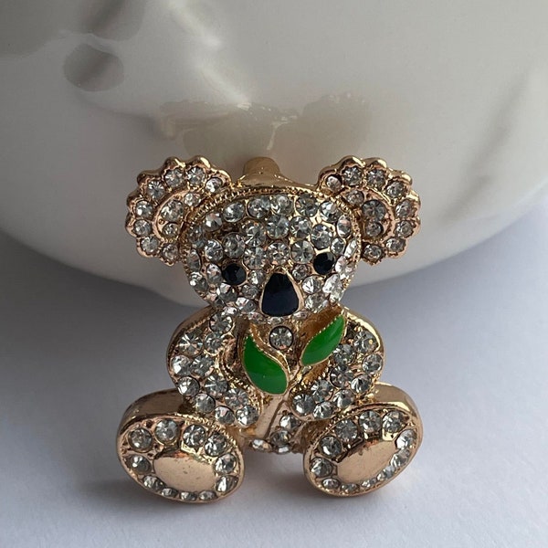 Rhinestone koala brooch, koala brooch, koala jewellery, koala gift, brooches for women, animal brooches