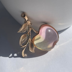 Spilla di mele con design Jelly Belly, spilla di frutta, spilla di mele, gioielli di mele, spilla di pancia di gelatina, mela di pancia di gelatina