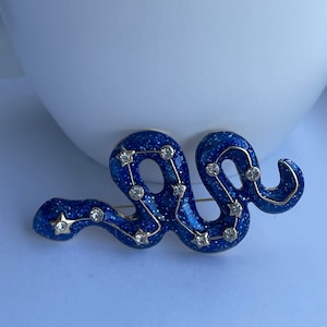 Broche de cobra de strass, broche de cobra, joias de cobra, presente de cobra, broche grande, broches para mulheres