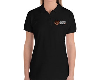 Amateur Traveler - Embroidered Women's Polo Shirt
