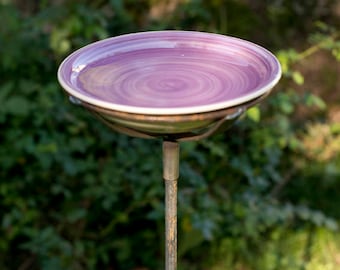 Bird bath on a stick, feeding station, watering hole, bird food, bird filling station, bird feeder, birdhouse, fat balls, bird bath, garden decoration