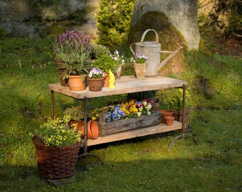 Stecktisch Beistelltisch Gartentisch Pflanzenpodest Etsy