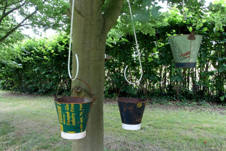 Tree hook, 1.5 meters, solid iron, harvest helper, holder for fat balls, hook for bird bath, lantern hook, garden accessories, harvest basket, image 1