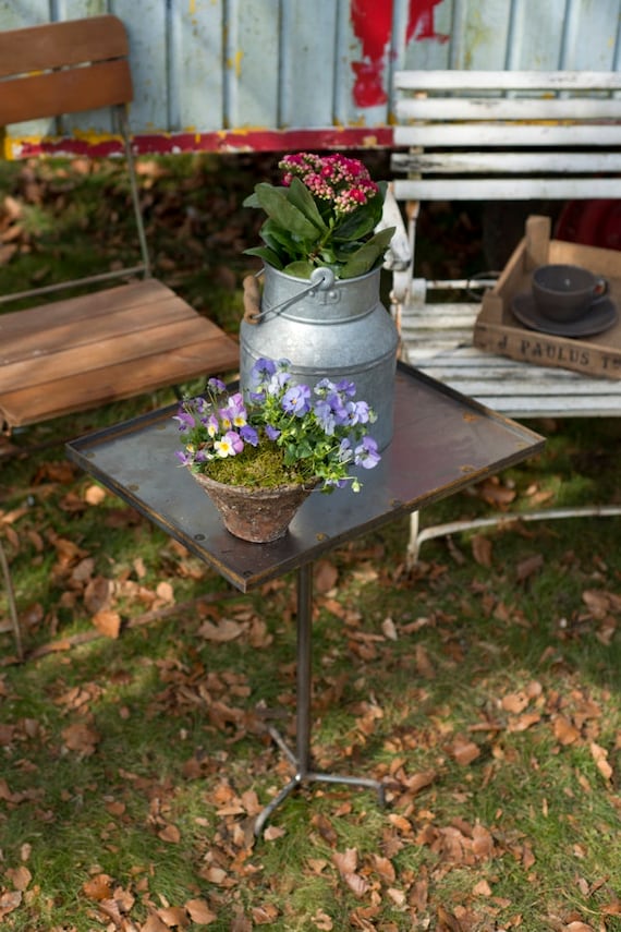 Stecktisch Beistelltisch Gartentisch Eisentisch Kleiner Etsy