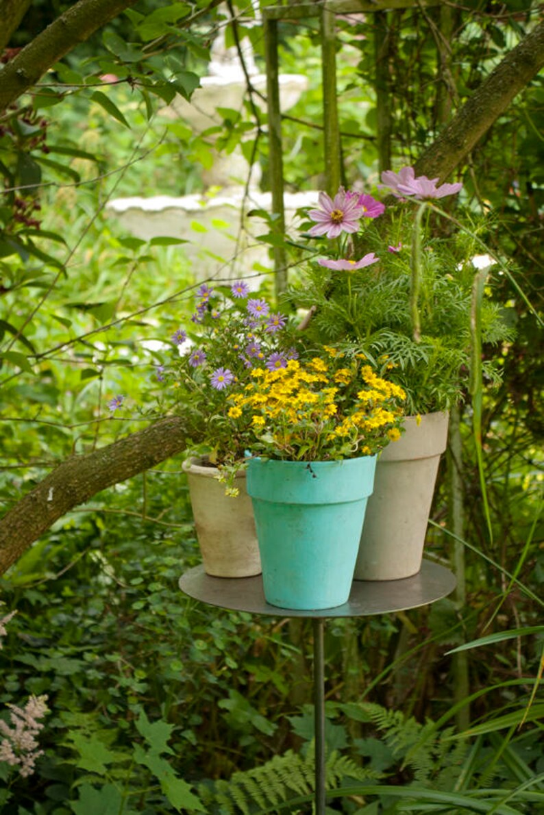 Stecktisch 40 cm Durchm. Beistelltisch Gartentisch Etsy