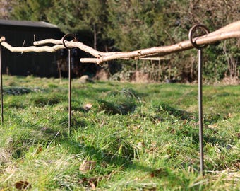 Soporte para plantas perennes, borde de lecho, cerca, soporte para dalias, borde de camino, tutor para plantas, tutor para cordón de lecho, anillo para rosas, soporte para plantas, tutor para jardín