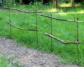 5 piezas de soporte para plantas perennes, borde de cama, cerca, decoración natural, bricolaje, jardinería, jardinería urbana, decoración natural, jardín, enrejado, ayuda para trepar, afición al jardín