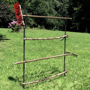 Perennial holder 1.70 m, tool holder, bed border, climbing aid, plant cultivation, flower cultivation, climbing rod, trellis, fence, natural decoration, privacy screen
