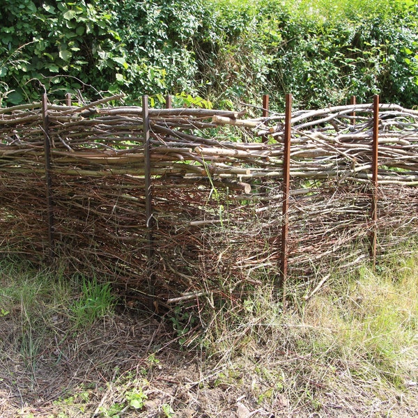 Staudenhalter 1 Meter, Beetbegrenzer, Sichtschutz, Zaun, Gartenzaun, Komposter, Naturdeko, Windfang, Gartenobjekt, Gartenstecker,