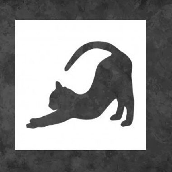 Cat Stencil Reusable Mylar Stencil Art Template | FAST SHIPPING