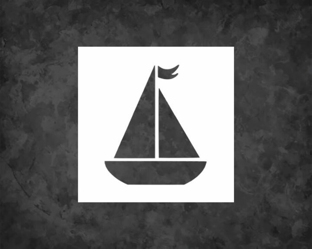 Boat Stencil Reusable Mylar Stencil Art Template FAST SHIPPING Etsy