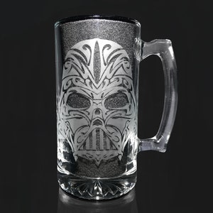 Darth Vader, Star Wars Beer Mug, Customizable Etched Beer Stein, Best Gift For Him, Best Birthday & Anniversary Gift