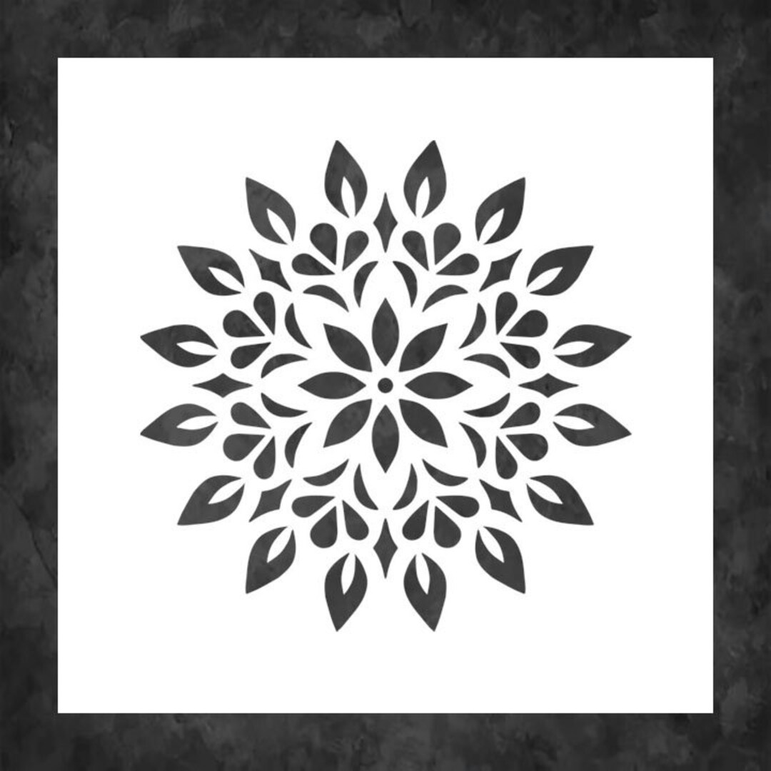 Damask Design Stencil Reusable Mylar Stencil Art Template FAST SHIPPING Etsy