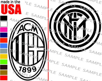 AC MILAN CAR WINDOW BUMPER LAPTOP VINYL DECAL STICKER