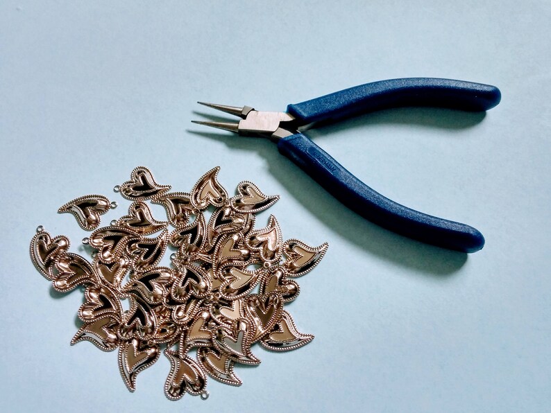 Bulk Charms Silver Heart Charms for Necklace and Bracelet