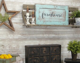 Hand Made Re-Claimed Wooden Farmhouse Sign