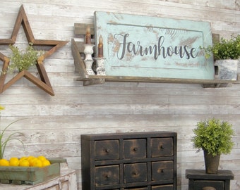 Farmhouse Hand-Made Wooden Sign