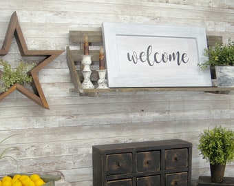 Welcome Hand-Made Farmhouse Sign