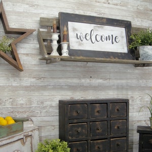 Welcome Hand-Made Farmhouse Sign