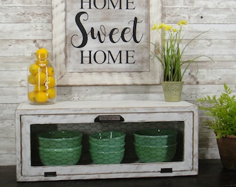 Farmhouse Chicken Wire Cubbie
