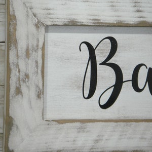 Bath Hand-Made Farmhouse Bathroom Sign image 4