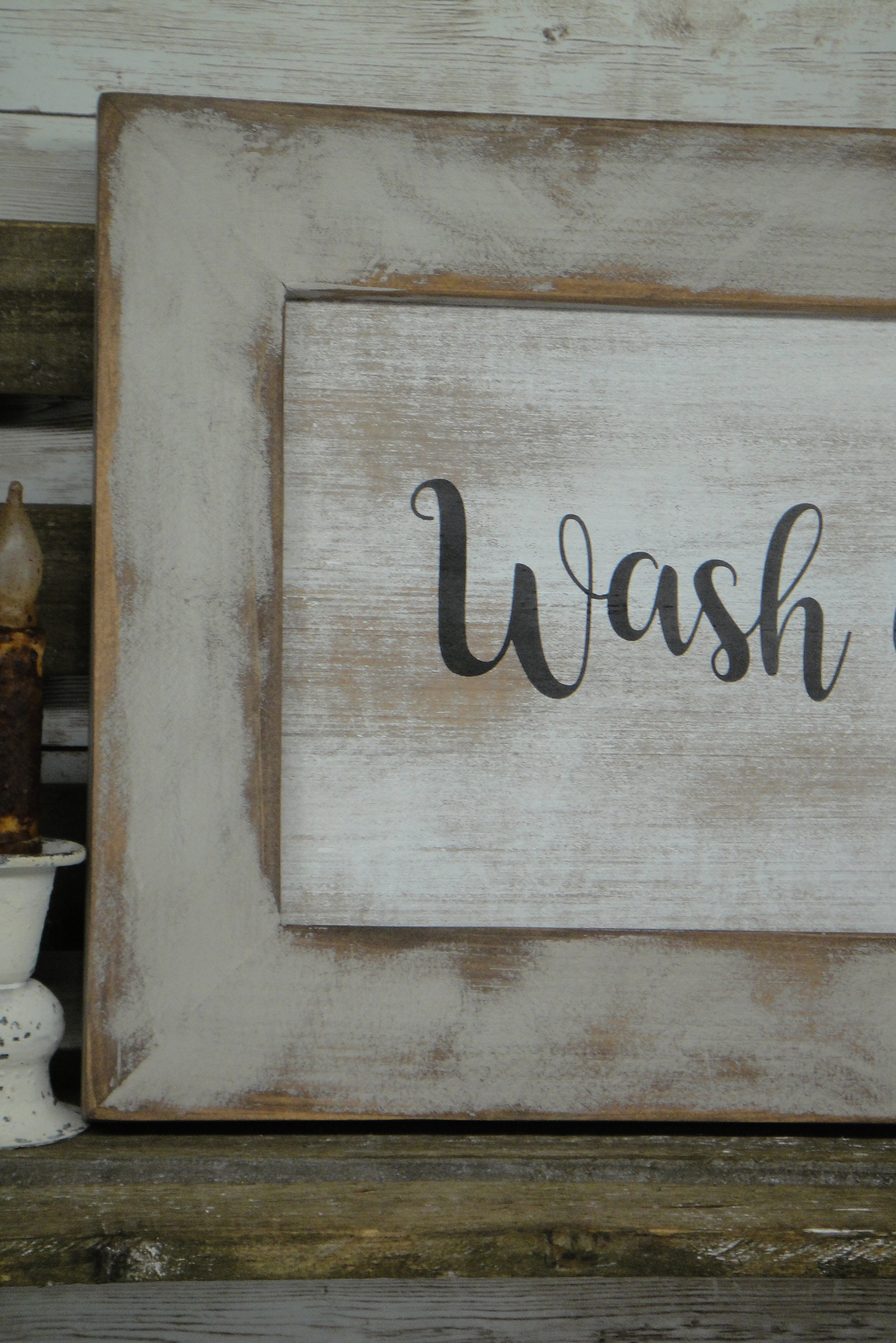 Wash and Dry Hand-Made Farmhouse Sign | Etsy