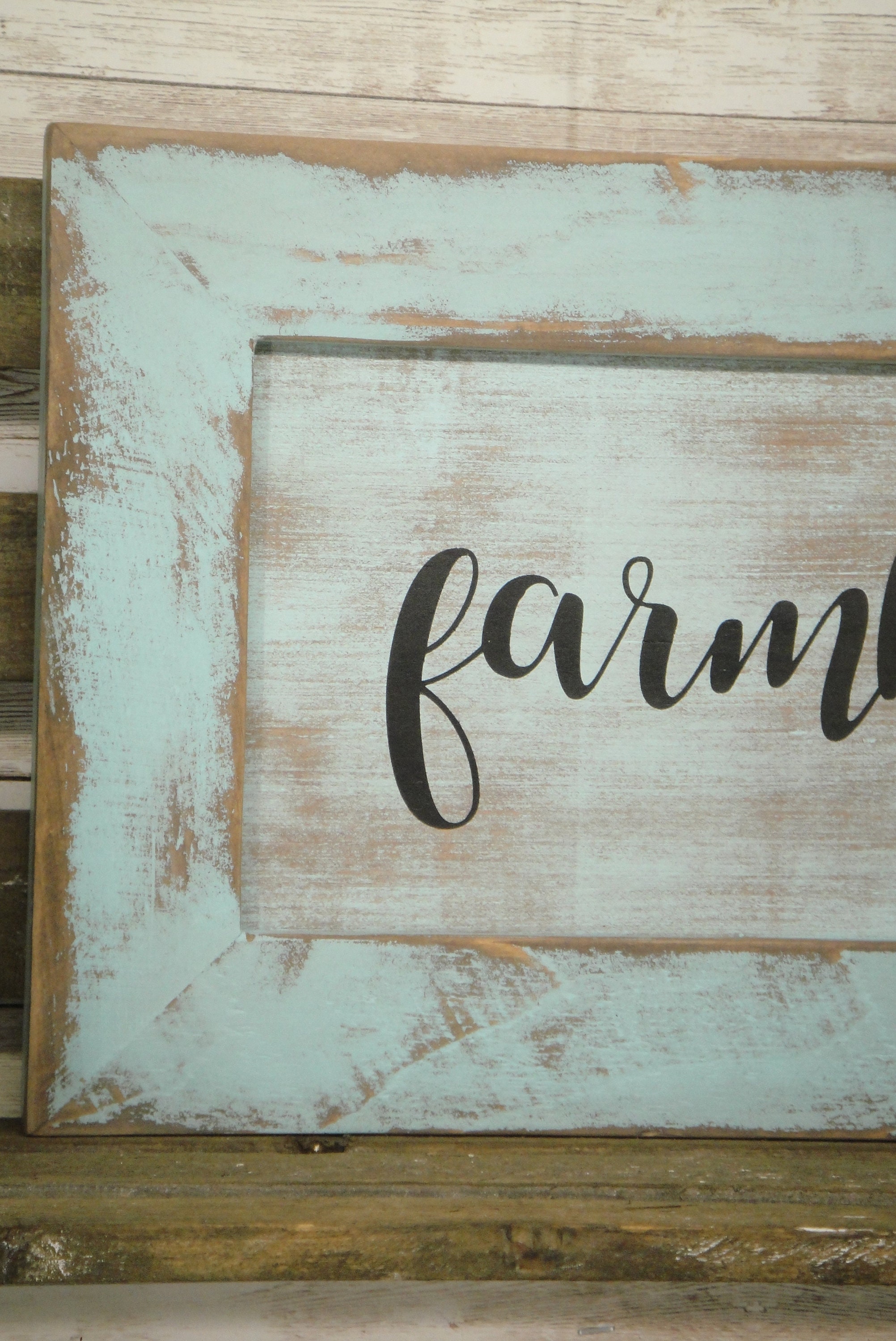 Hand Made Reclaimed Wooden Farmhouse Sign Etsy