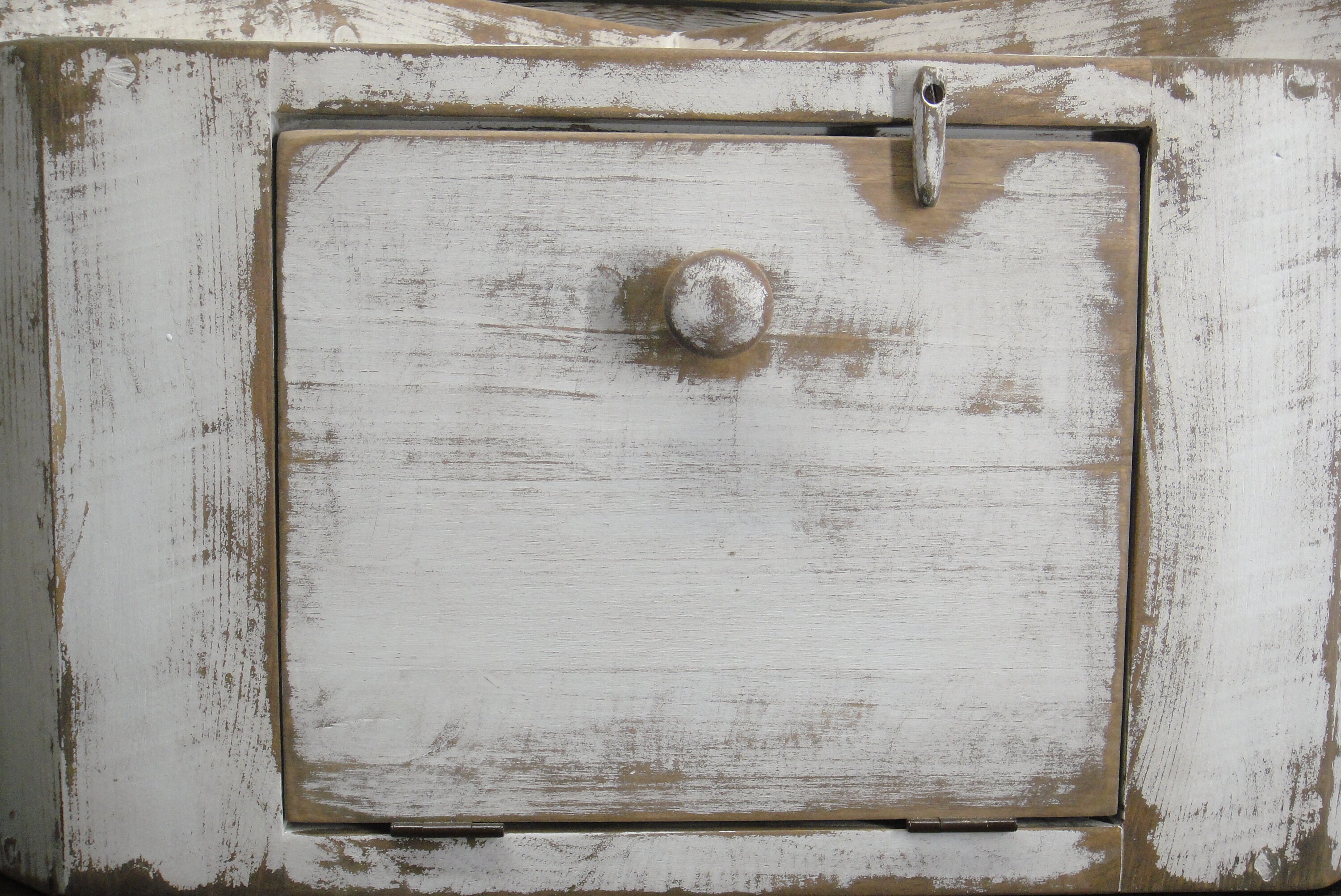 Rustic Countertop Corner Bread Box Etsy