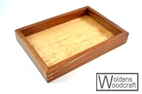 Mahogany Wooden Dresser Valet Tray For Your Jewelry Keys Etsy