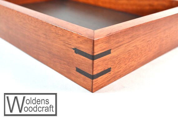 Wooden Dresser Valet Tray Made From Rosewood And Wenge For Etsy